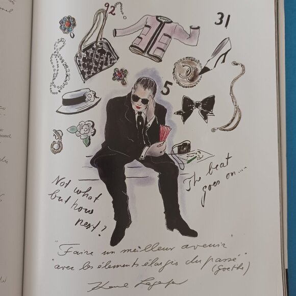 Rare 1993 1st Edition Chanel Catalog Book Karl Lagerfeld Sketches 162 Pages - Picture 4 of 15